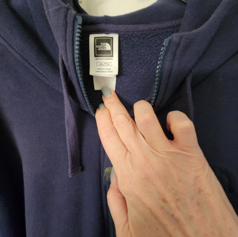 Mens Northface Zip logo Hoodie - Picture 4 of 5